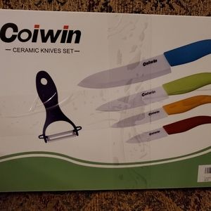 New in box ceramic knife set